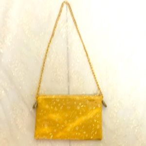 GladHatter Gold Brocade Shoulder Bag Purse